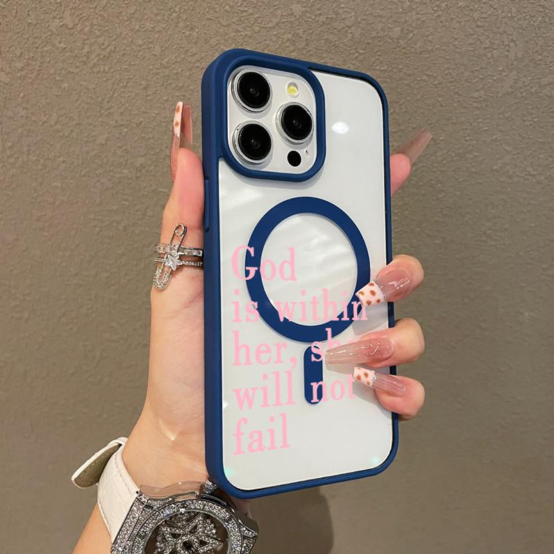 Premium Magnetic Case for Iphone11/12/13/14/15/16/Promax Bible Texts | Magsafe Ready, Anti-Fall, and Ultra-Thin Design | Perfect for Everyday Use Springtok Aesthetic Pattern Design Magsafe Magnetic Luxury Case Fashion Floral