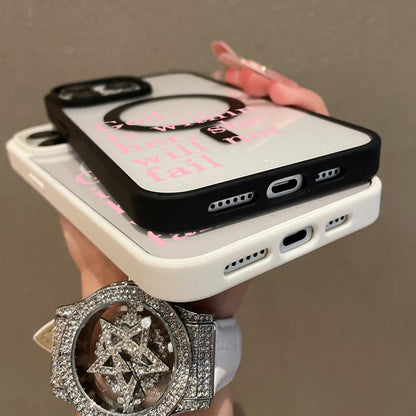 Premium Magnetic Case for Iphone11/12/13/14/15/16/Promax Bible Texts | Magsafe Ready, Anti-Fall, and Ultra-Thin Design | Perfect for Everyday Use Springtok Aesthetic Pattern Design Magsafe Magnetic Luxury Case Fashion Floral