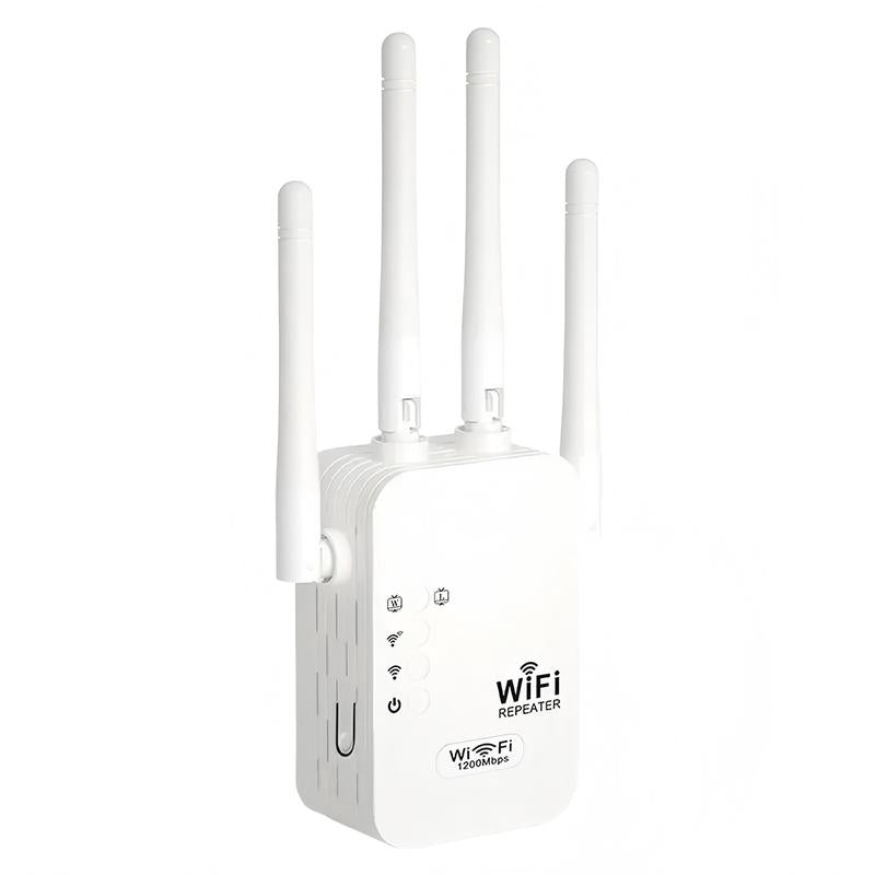 Wifi Extender 2025, 1200Mbps Dual Band (5Ghz/2.4Ghz) Signal Booster, Covers 10,000 Sq. Ft & 50 Devices, Repeater with Ethernet Port for Home, Gifts