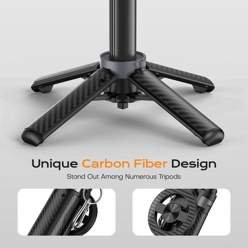 2025 New 4-In-1 Multifunctional Magnetic Mini Selfie Stick with 360° Rotation Compact Stylish Wireless Bluetooth Control Magnetic Phone Holder for Selfies Video Recording Vlogging Compatible with Most Phones - Stabilizer Camera,Maxinum Extend to 16 Inches