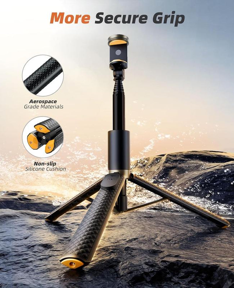62" Phone Tripod & Selfie Stick, Tripod for Iphone with Remote, Portable, Lightweight Travel Stand for Selfies Video Recording Vlog, Extendable Stand Compatible with Iphone Android Vimose