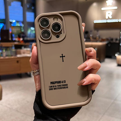 Phone Case for Iphone 17 Pro Max 15 plus 16E 14 13 12 11 XS XR Air Faithful Tech Advanced Fashion Gift Full Body Protection Shockproof Soft Silicone Cover