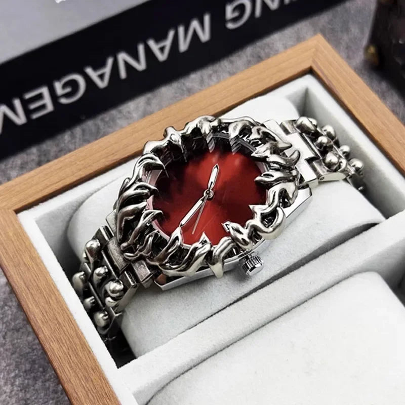Fashion Heterosexual Claw Watch Alabaster Style Retro Y2K European American Watches Special Shaped Advanced Ins Niche Watches