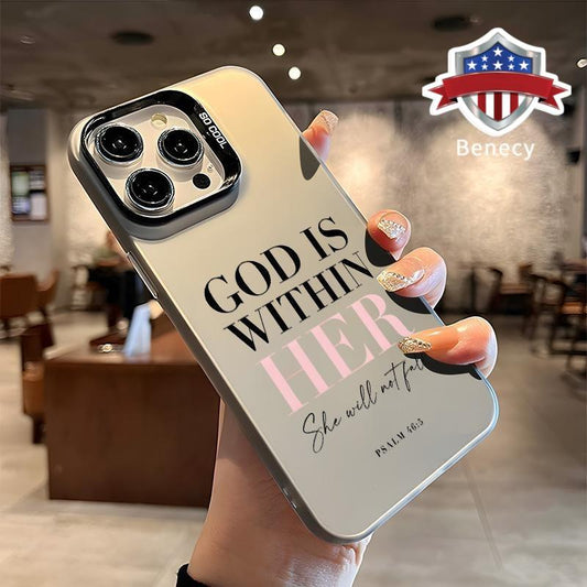 Pink Bible Psalms Quotes Christian Pattern Case for Iphone 17 16 Pro Max 15 plus 14 13 12 11 Air XS XR Shockproof Drop Protection Durable PC Smartphone Cover