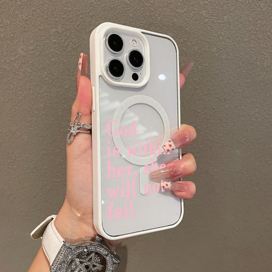 Premium Magnetic Case for Iphone11/12/13/14/15/16/Promax Bible Texts | Magsafe Ready, Anti-Fall, and Ultra-Thin Design | Perfect for Everyday Use Springtok Aesthetic Pattern Design Magsafe Magnetic Luxury Case Fashion Floral