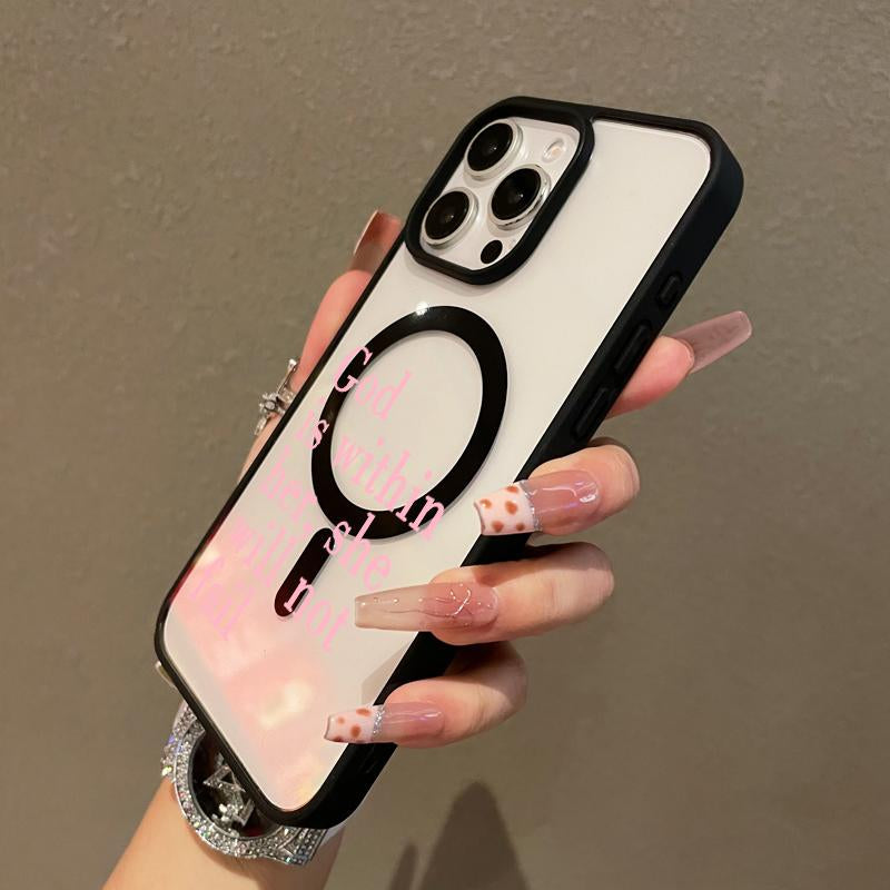 Premium Magnetic Case for Iphone11/12/13/14/15/16/Promax Bible Texts | Magsafe Ready, Anti-Fall, and Ultra-Thin Design | Perfect for Everyday Use Springtok Aesthetic Pattern Design Magsafe Magnetic Luxury Case Fashion Floral
