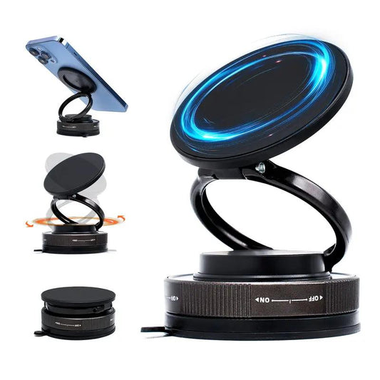 360° Rotatable Magnetic Phone Holder-Strong Suction Mount for Magsafe, Ideal Forcar/Mirror/Gym/Shower/Or Smooth Surface,Compatible with All Smartphones