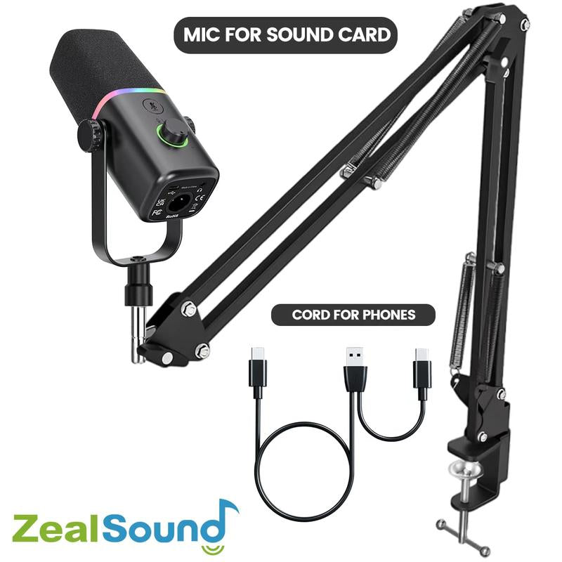 Podcast Equipment Bundle, BM800 Podcast Microphone Bundle with V8S Voice Changer, Condenser Microphone Recording Studio Package for Podcasting Live Streaming Singing PC Mobile Tiktok Youtube