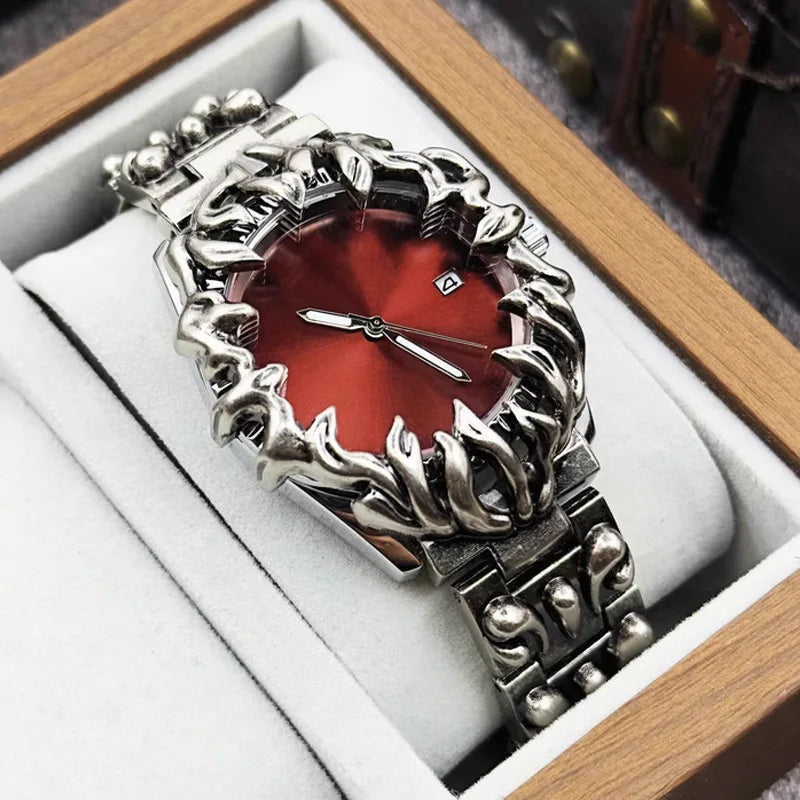 Fashion Heterosexual Claw Watch Alabaster Style Retro Y2K European American Watches Special Shaped Advanced Ins Niche Watches