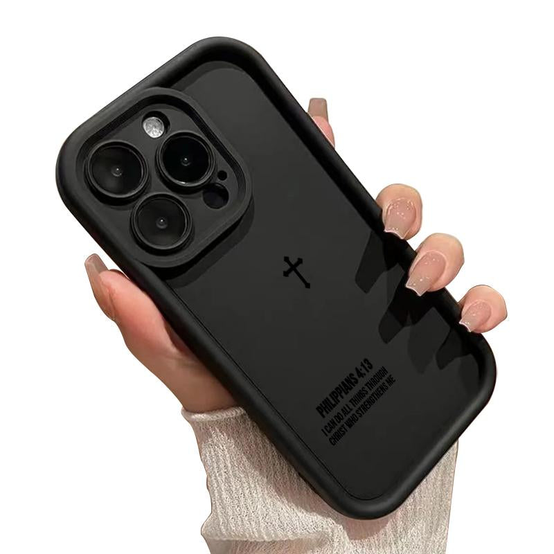 Phone Case for Iphone 17 Pro Max 15 plus 16E 14 13 12 11 XS XR Air Faithful Tech Advanced Fashion Gift Full Body Protection Shockproof Soft Silicone Cover