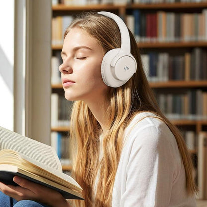 Wireless Bluetooth Headphones, Over-Ear, Deep Bass Hi-Fi Stereo, 65H Playtime, Foldable & Lightweight, with Mic for Ios/Android/Pc, Perfect for Home, Office, Travel & Gift #Flash Deals Wirelessheadphone Traveling Gadgets Wireless Headphones Audio