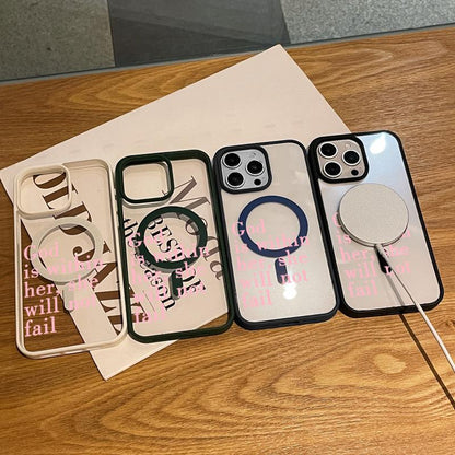 Premium Magnetic Case for Iphone11/12/13/14/15/16/Promax Bible Texts | Magsafe Ready, Anti-Fall, and Ultra-Thin Design | Perfect for Everyday Use Springtok Aesthetic Pattern Design Magsafe Magnetic Luxury Case Fashion Floral