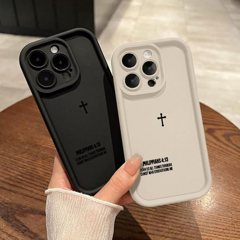 Phone Case for Iphone 17 Pro Max 15 plus 16E 14 13 12 11 XS XR Air Faithful Tech Advanced Fashion Gift Full Body Protection Shockproof Soft Silicone Cover