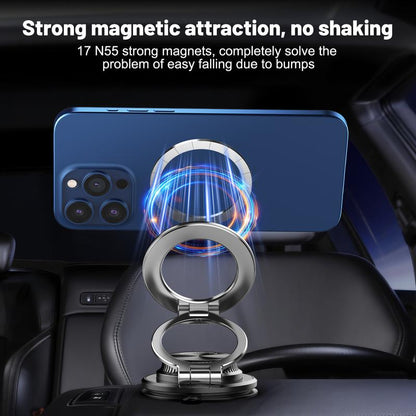 360° Vacuum Magnetic Mobile Phone Holder, Zinc Alloy Mobile Phone Holder, Macaron Four-Color Car Mount, Maximum Suction Force 98 LBS, Suitable for Various Models of Mobile Phones and Tablets