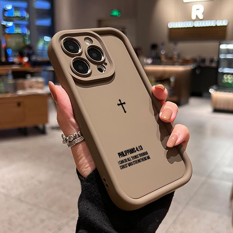 Phone Case for Iphone 17 Pro Max 15 plus 16E 14 13 12 11 XS XR Air Faithful Tech Advanced Fashion Gift Full Body Protection Shockproof Soft Silicone Cover