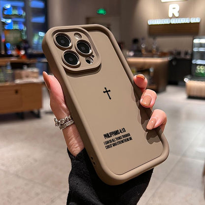 Phone Case for Iphone 17 Pro Max 15 plus 16E 14 13 12 11 XS XR Air Faithful Tech Advanced Fashion Gift Full Body Protection Shockproof Soft Silicone Cover